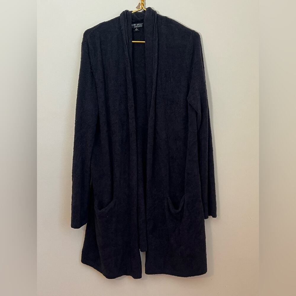 Barefoot Dreams Long Cardi Cardigan in Black - Picture 5 of 10